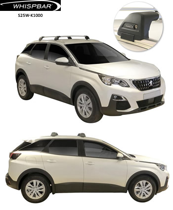 Yakima Whispbar roof racks S25Y-K1000 Peugeot 3008